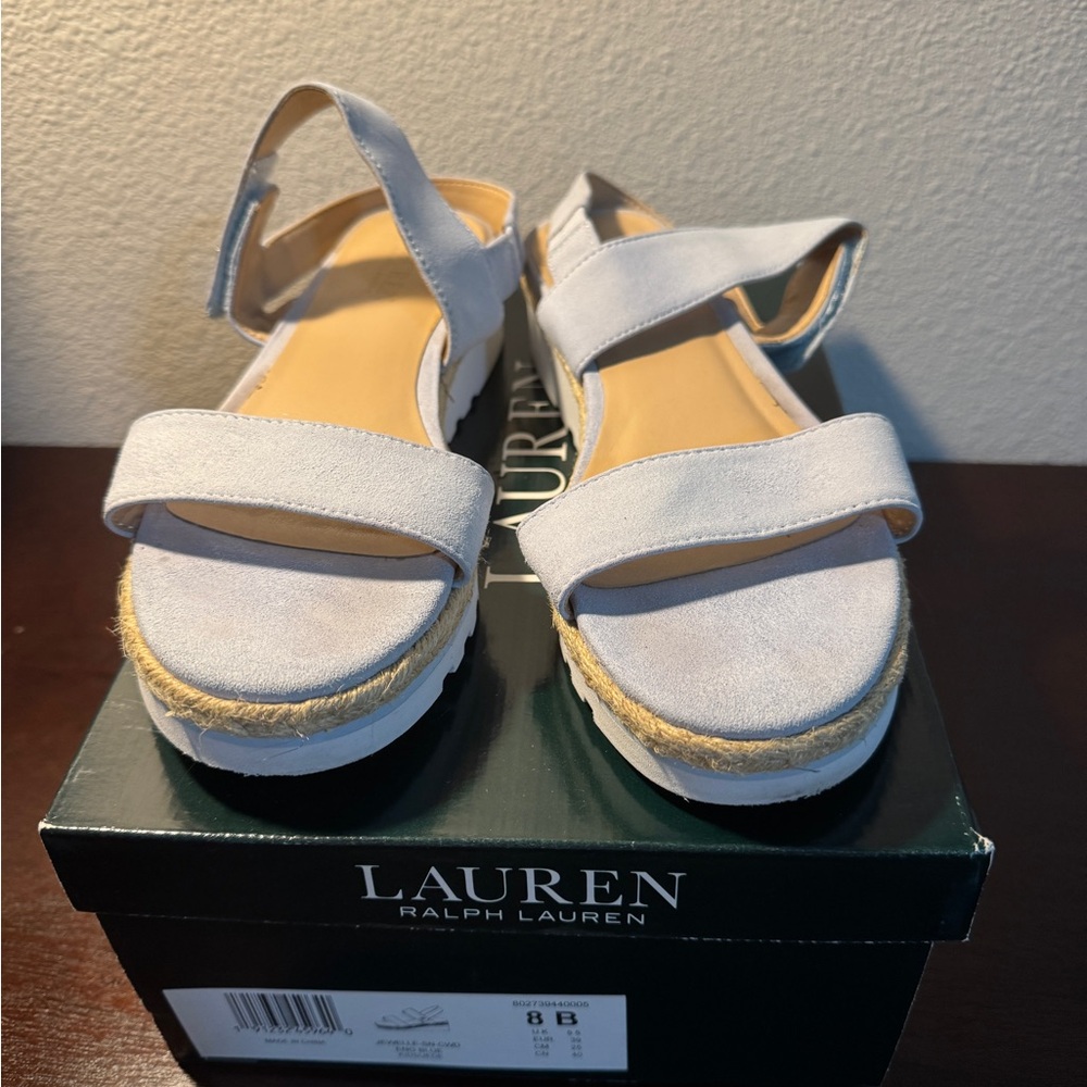 Lauren Ralph Lauren Women's Cream Espadrilles - Picture 2 of 8